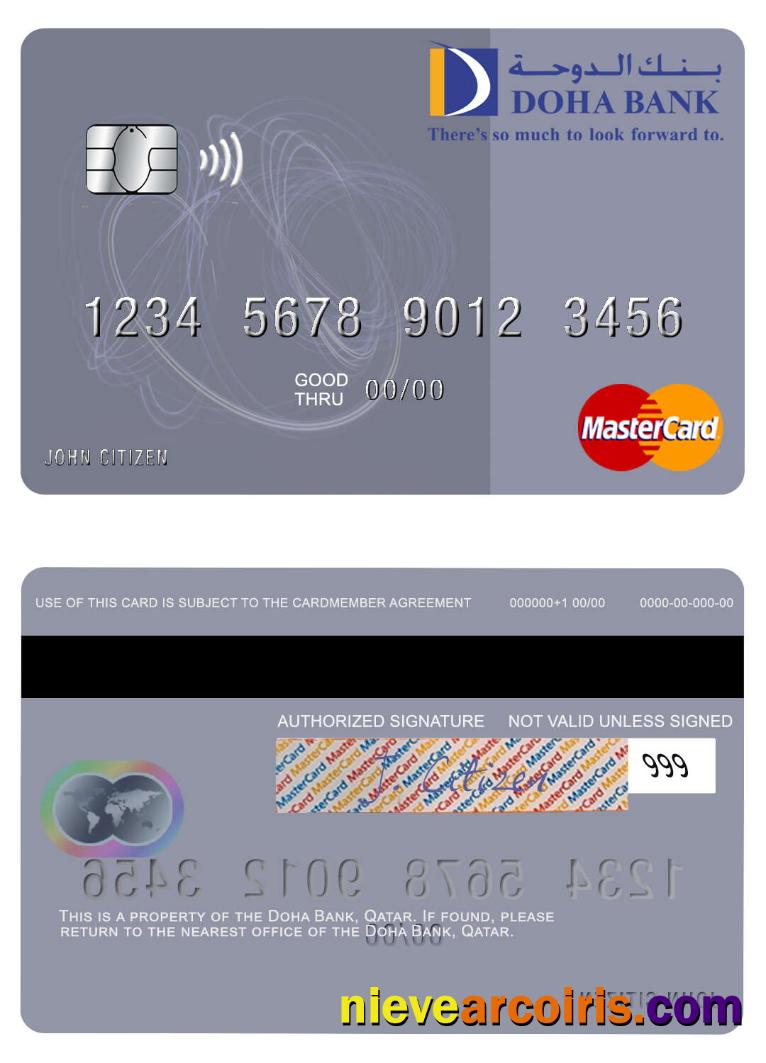Qatar Doha Bank mastercard